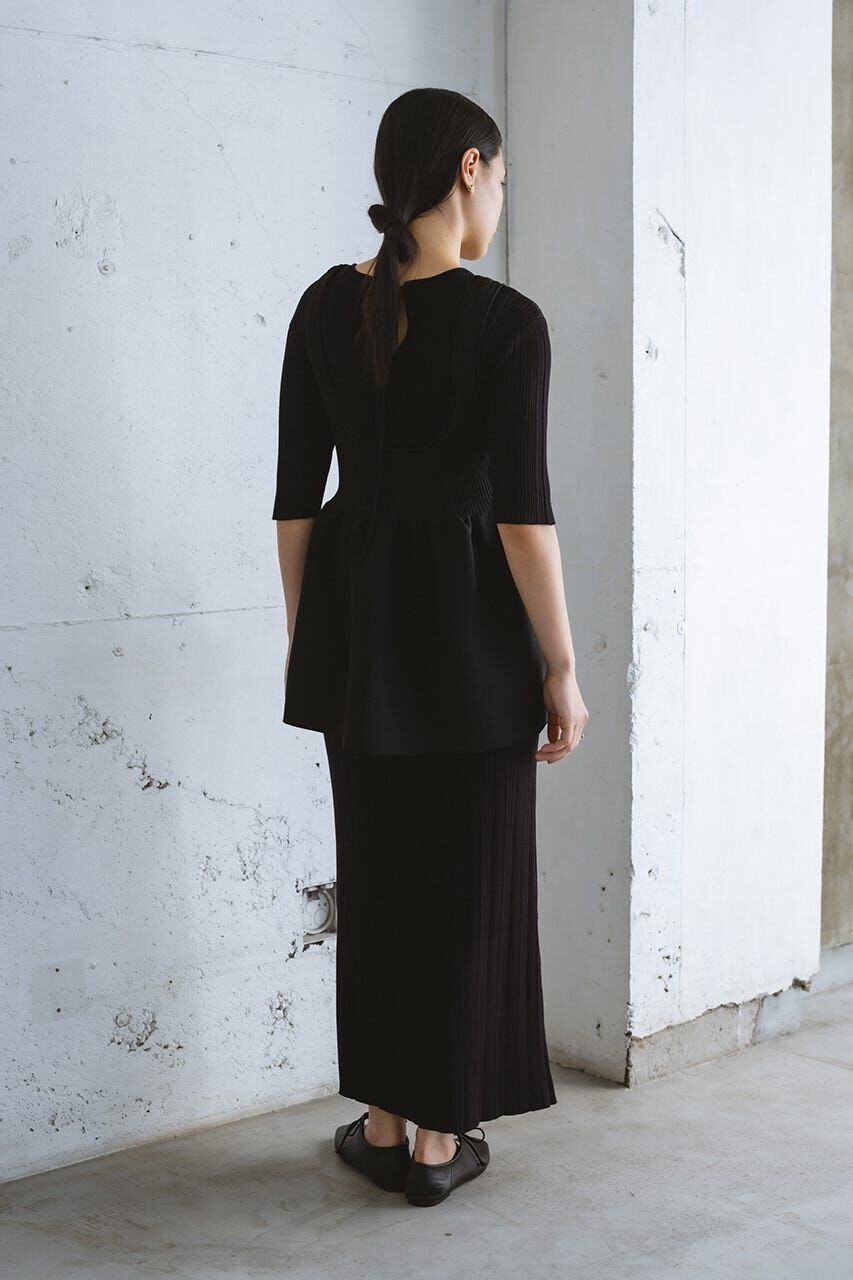 STYLEMIXER「マルチWAYペプラムニットワンピース」|ワンピース|