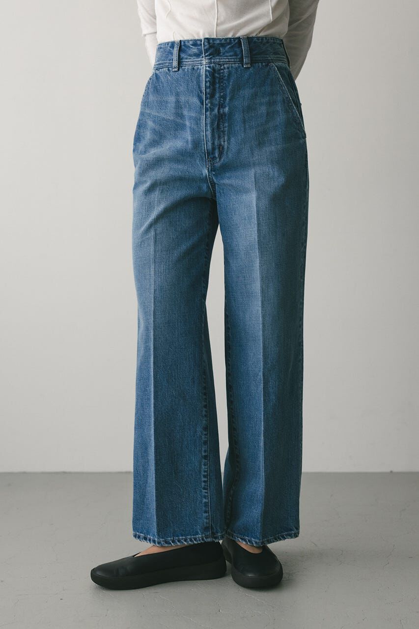 STYLEMIXER「センタープレスストレートデニム」|デニム|