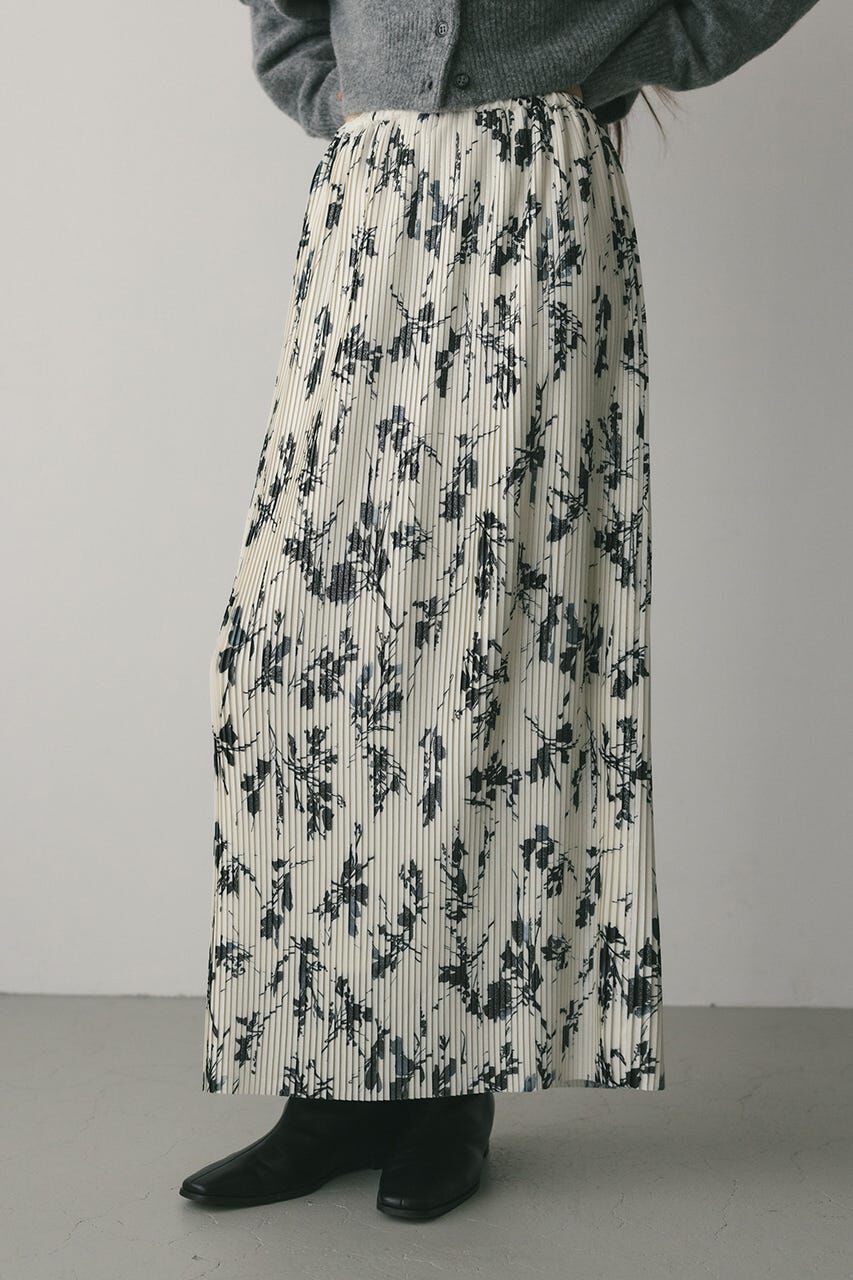 STYLEMIXER「フラワープリントプリーツスカート」|スカート|