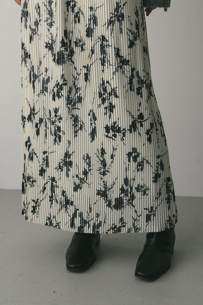 STYLEMIXER「フラワープリントプリーツスカート」|スカート|