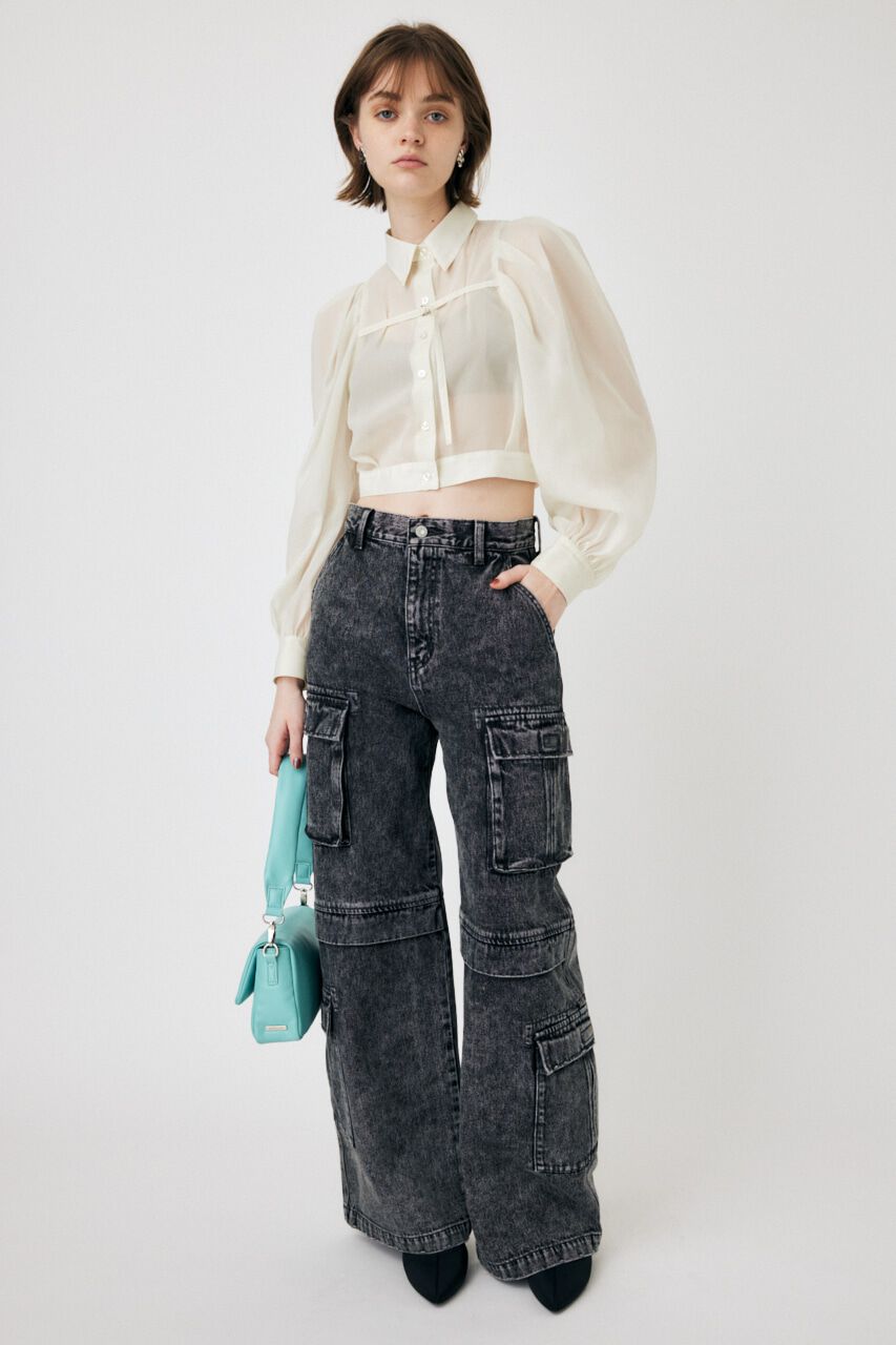 MOUSSY「LOWRISE CARGO STRAIGHT」|デニム|