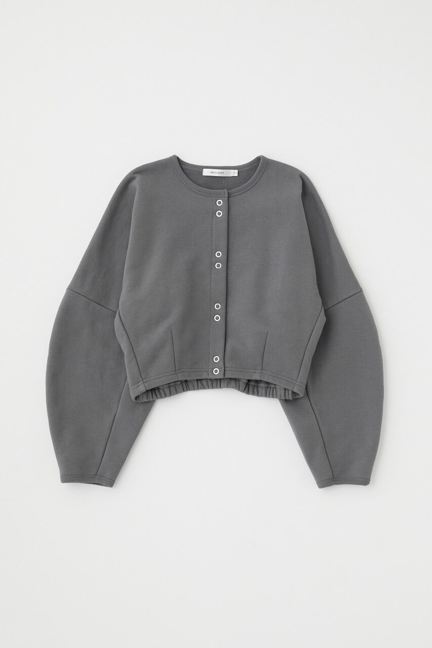 MOUSSY「CURVE SLEEVE TERRY カーディガン」|カーディガン|
