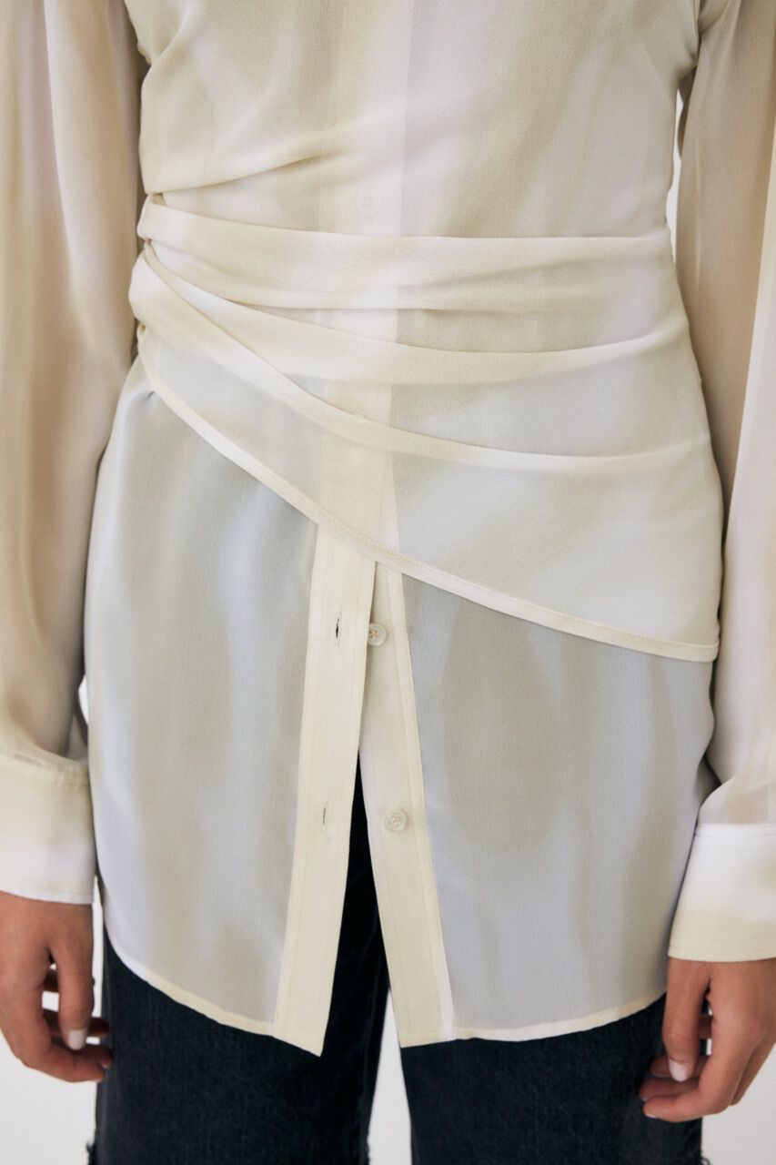 MOUSSY「LAYERED SHEER シャツ」|シャツ・ブラウス|