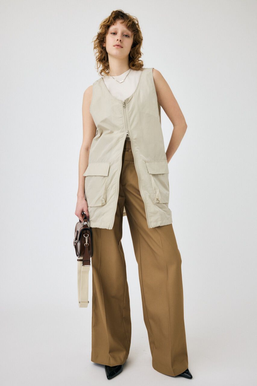 MOUSSY「NYLON ZIP VEST ドレス」|ワンピース|