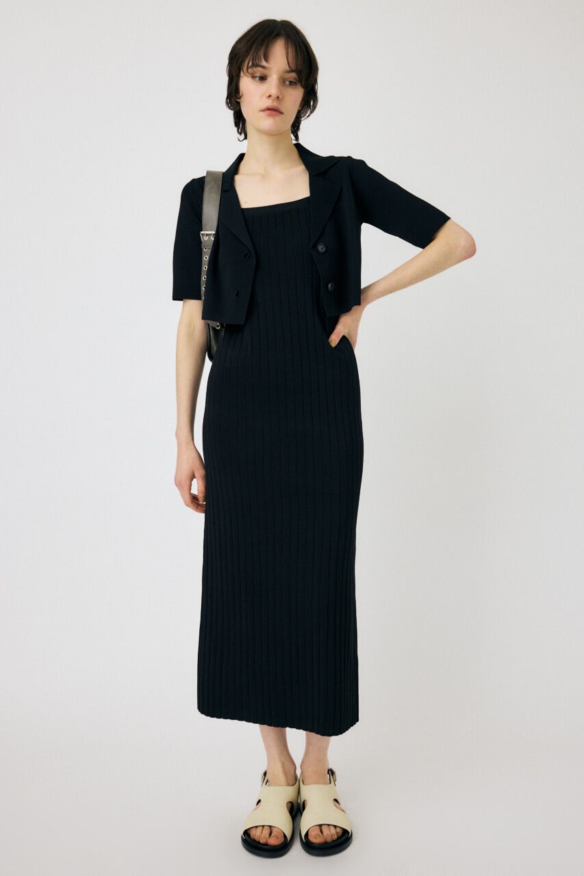 MOUSSY「SHIRT COMBI KNIT ドレス」|ワンピース|