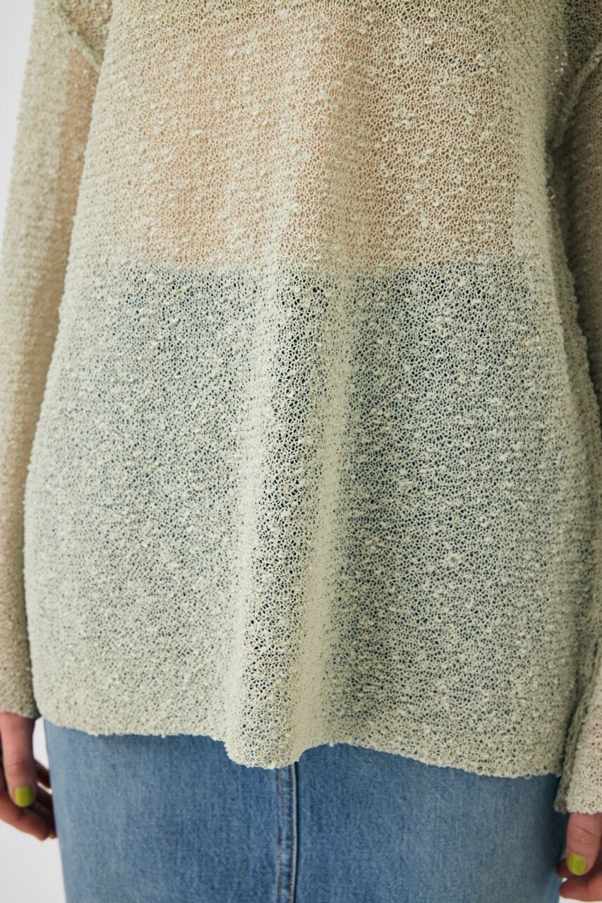 MOUSSY「NEP YARN LOOSE OVER ニット」|ニット・セーター|