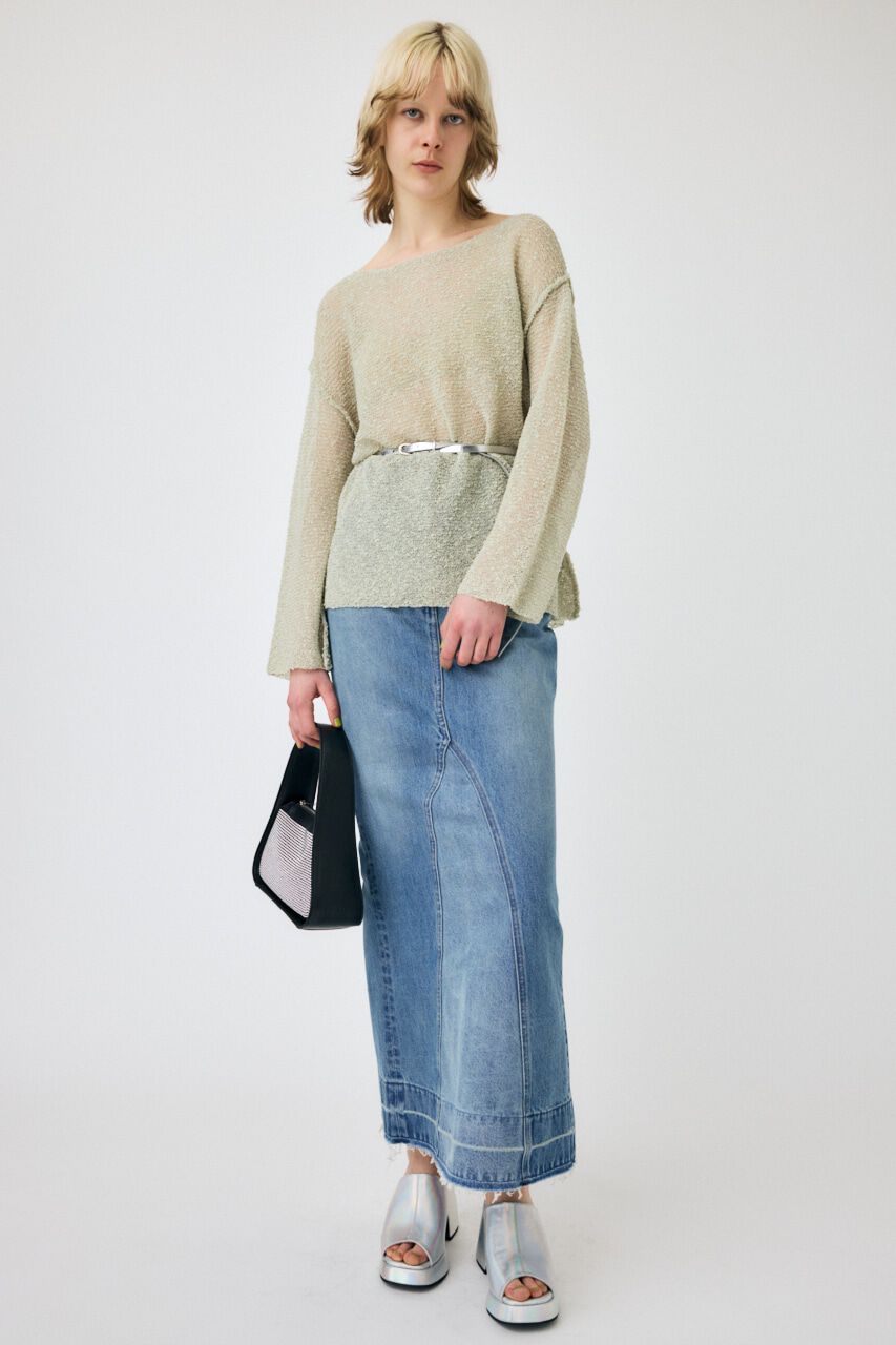 MOUSSY「NEP YARN LOOSE OVER ニット」|ニット・セーター|