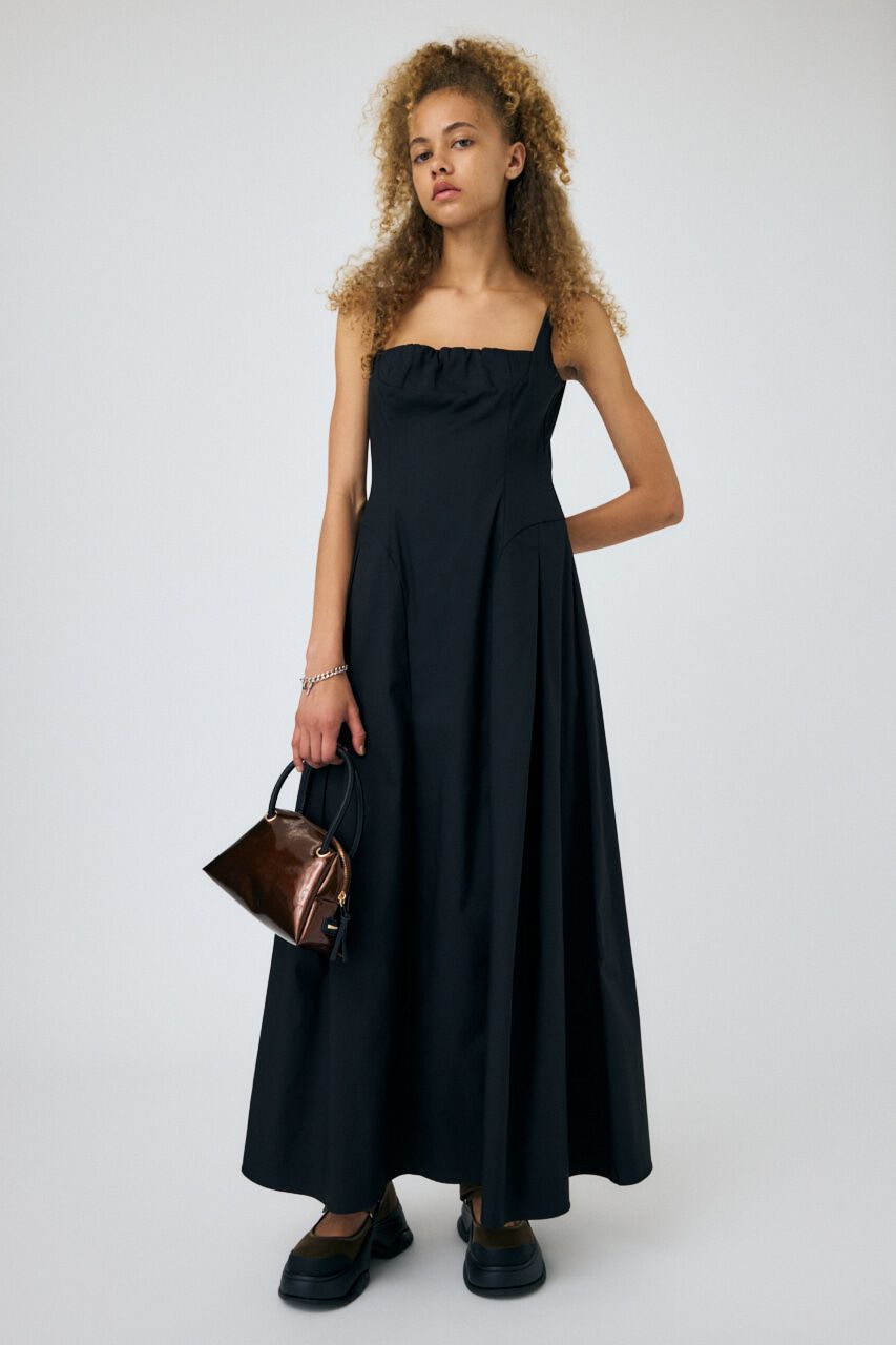 MOUSSY「FLARE CAMI ドレス」|ワンピース|BLK