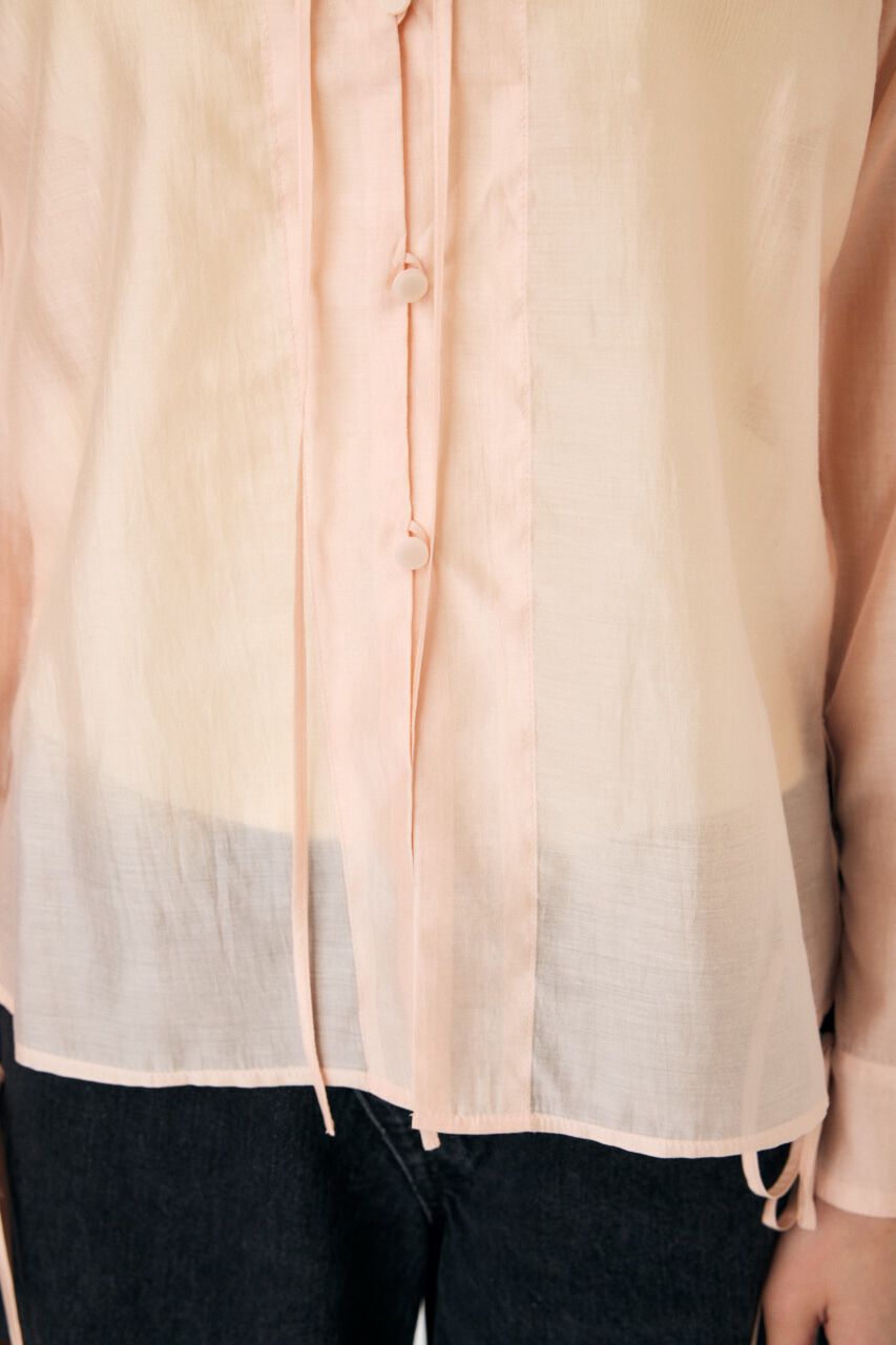 MOUSSY「RIBBON シアーシャツ」|シャツ・ブラウス|