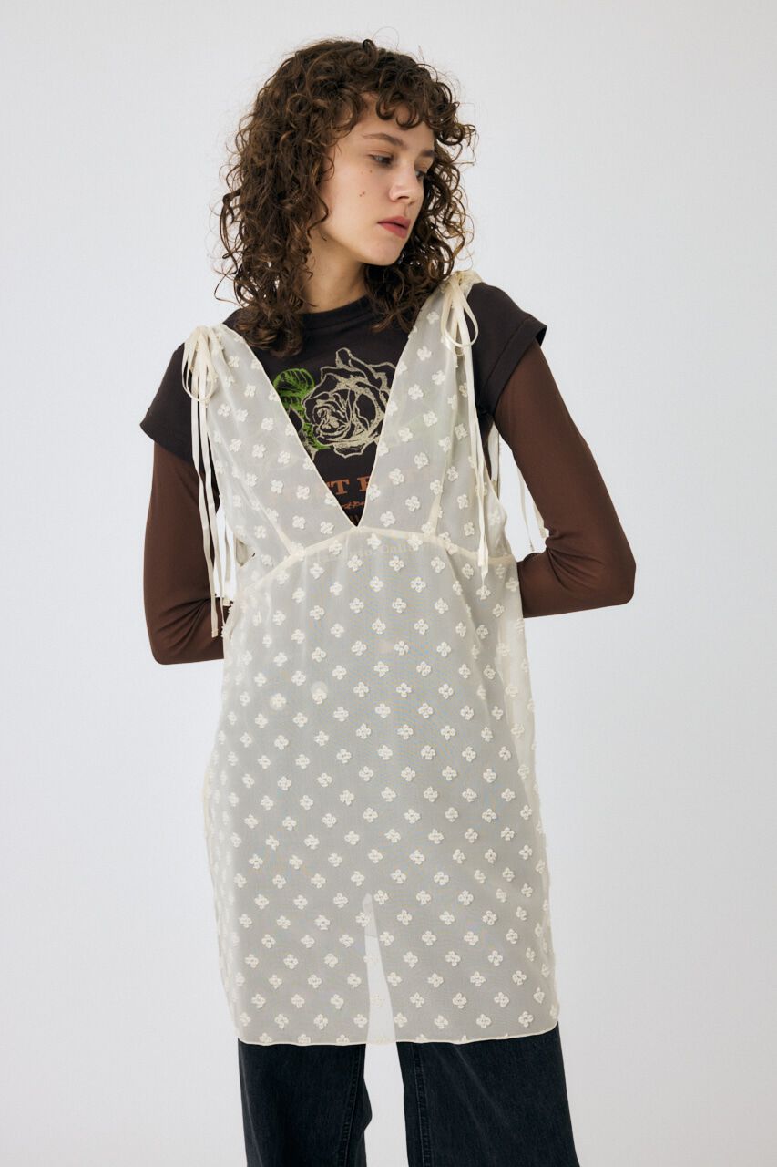 MOUSSY「FLOWER MOTIF シアーミニドレス」|ワンピース|