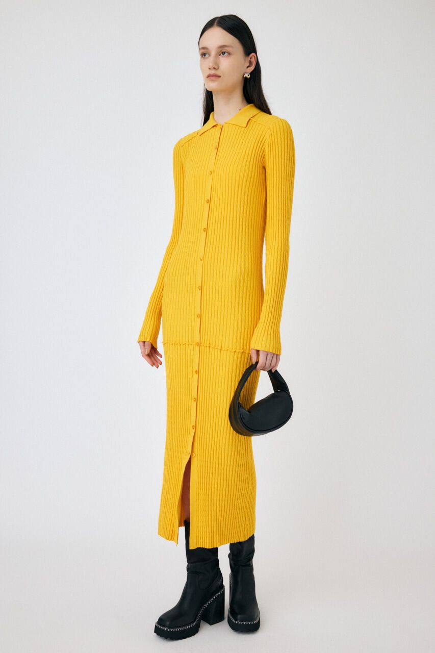 MOUSSY「CABLE KNIT ロングドレス」|ワンピース|