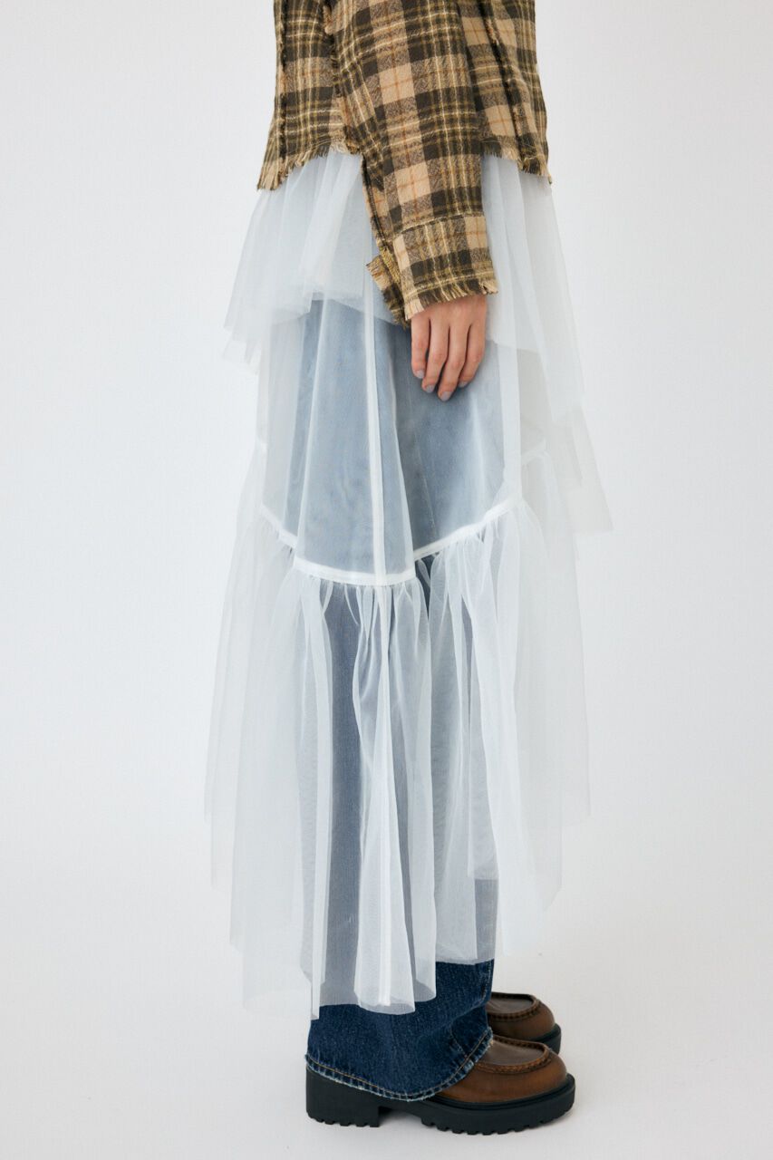 MOUSSY「VOLUME チュールスカート」|スカート|