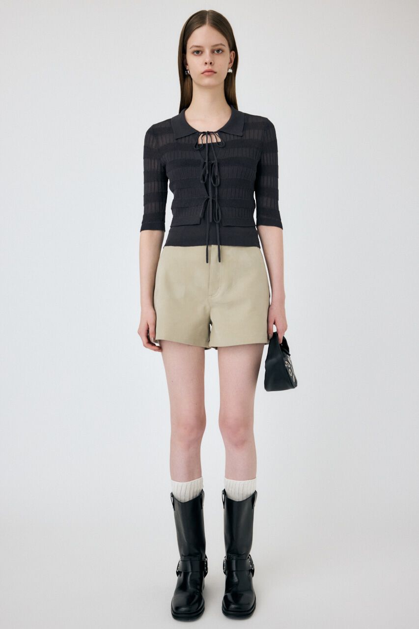 MOUSSY「KNIT CAMI & RIBBON シャツセット」|ニット・セーター|