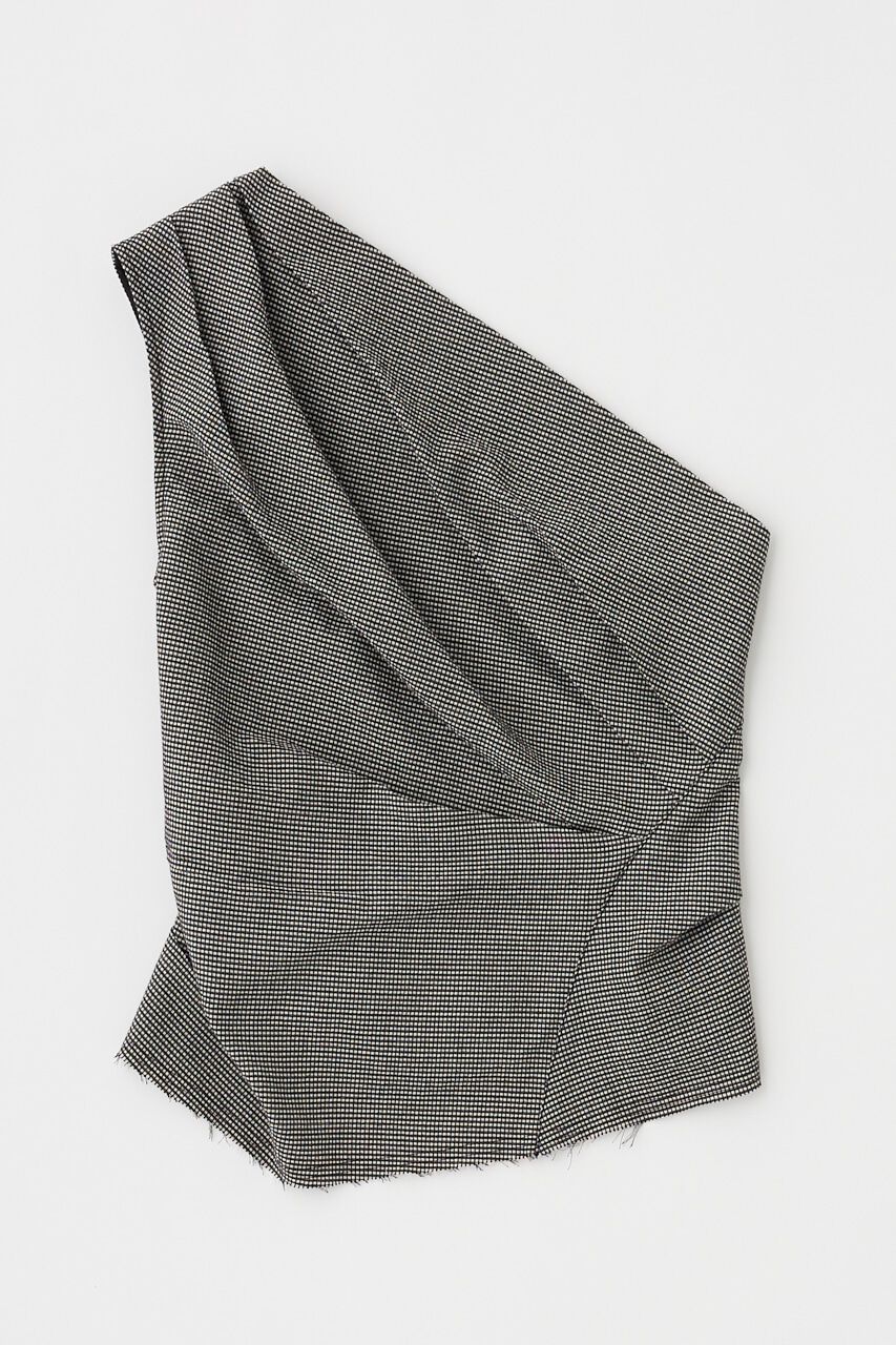 MOUSSY「PLAID ONE SHOULDER ブラウス」|その他|