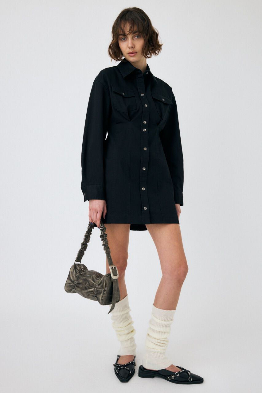 MOUSSY「WAIST TUCK ミニドレス」|ワンピース|