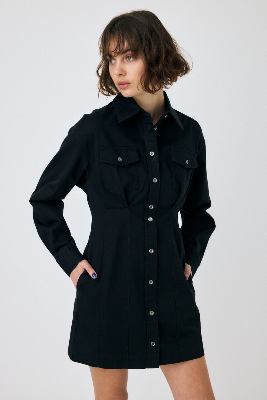 MOUSSY「WAIST TUCK ミニドレス」|ワンピース|