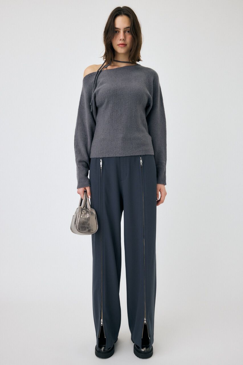 MOUSSY「ZIP UP WIDE トラウザーズ」|その他|