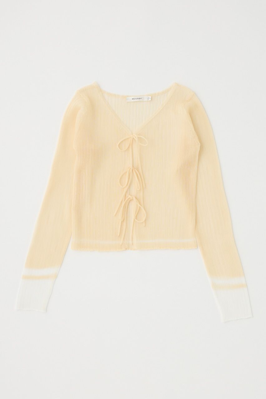 MOUSSY「FRONT TIE シアーカーディガン」|カーディガン|IVOY3