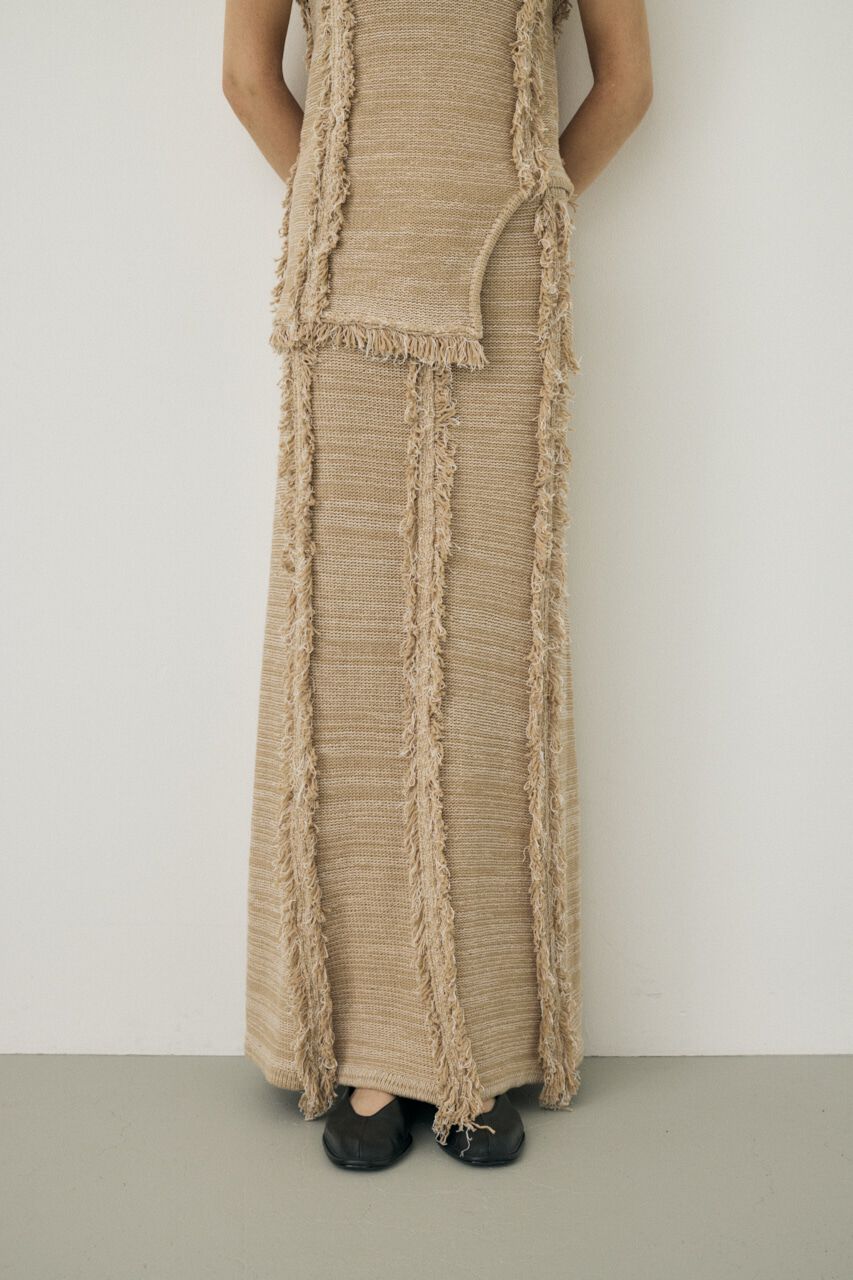 MOUSSY「ツイードニットスカート　オーガニックコットン使用」|スカート|