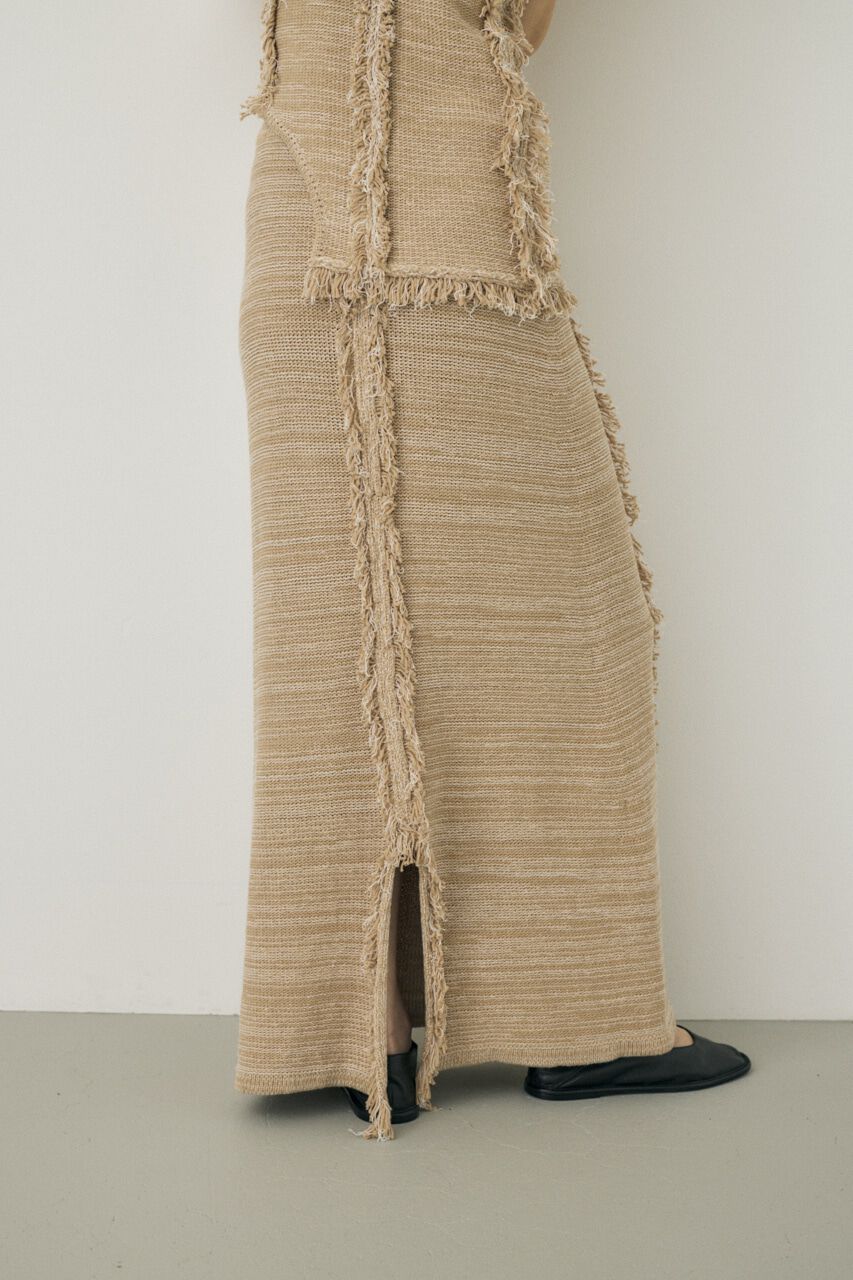 MOUSSY「ツイードニットスカート　オーガニックコットン使用」|スカート|