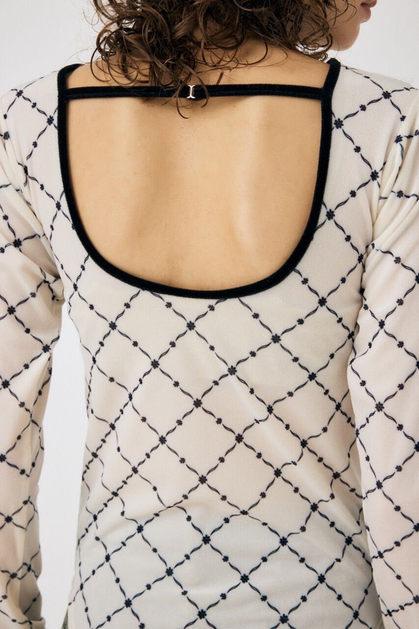 MOUSSY「BACK OPEN シアートップス」|Tシャツ・カットソー|