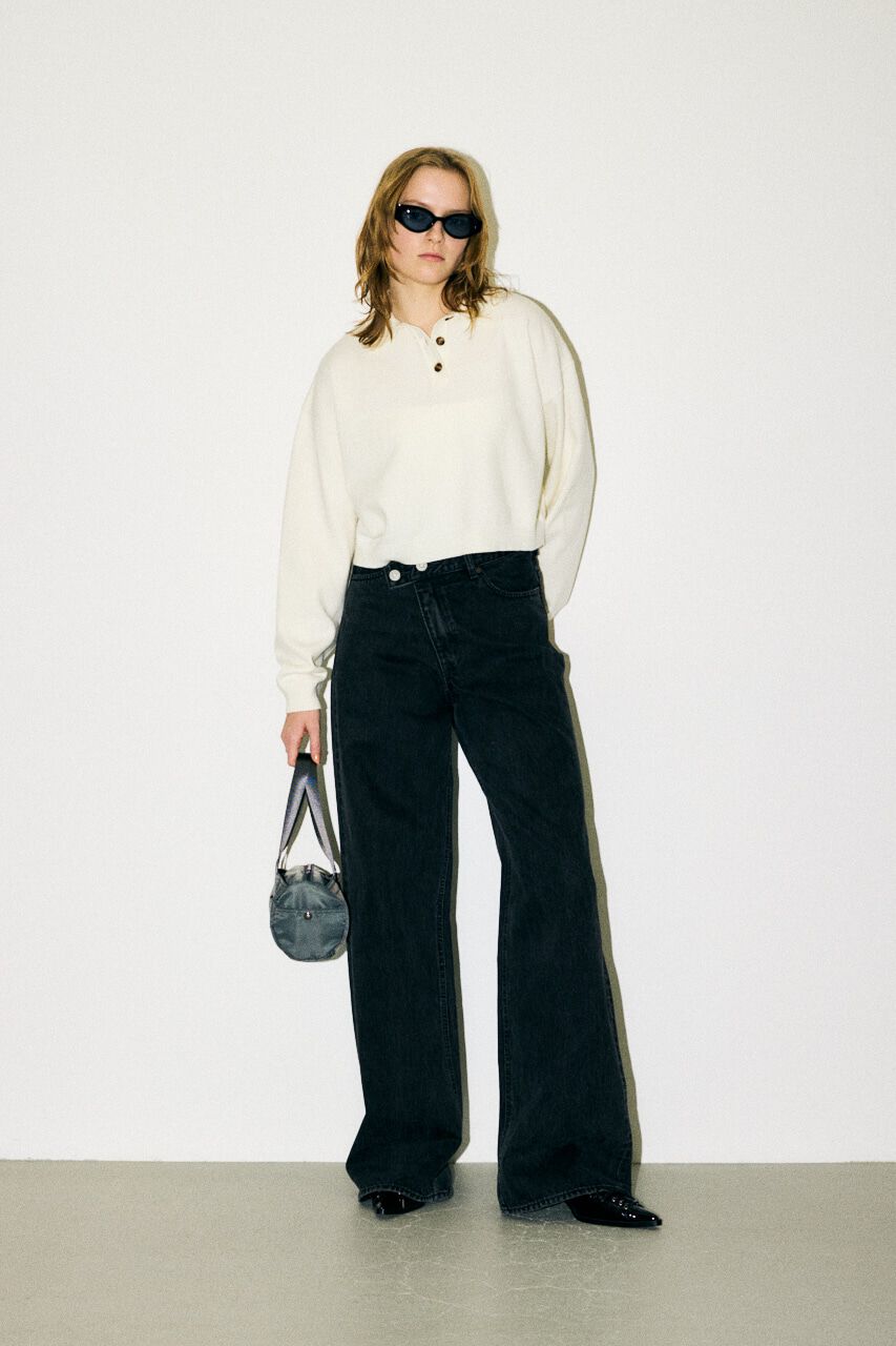 MOUSSY「BOXY KNIT ポロ」|ニット・セーター|