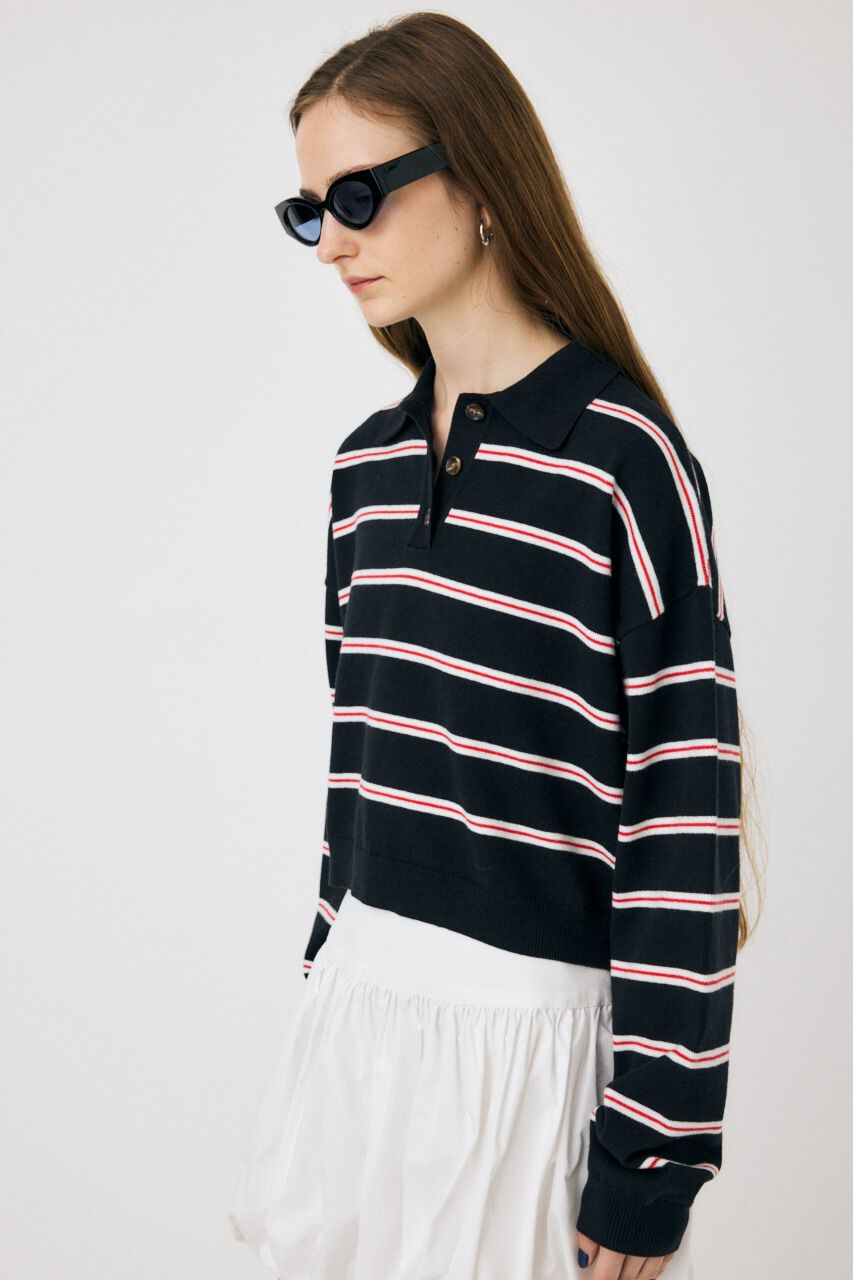 MOUSSY「BOXY KNIT ポロ」|ニット・セーター|