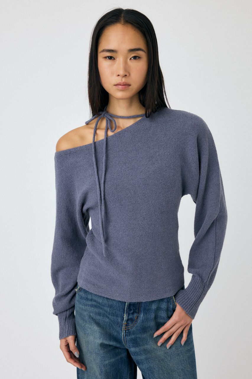 MOUSSY「ONE SHOULDER ニットトップス」|ニット・セーター|