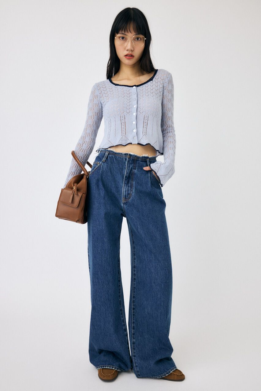 MOUSSY「EYELET LACE ニットトップス」|ニット・セーター|