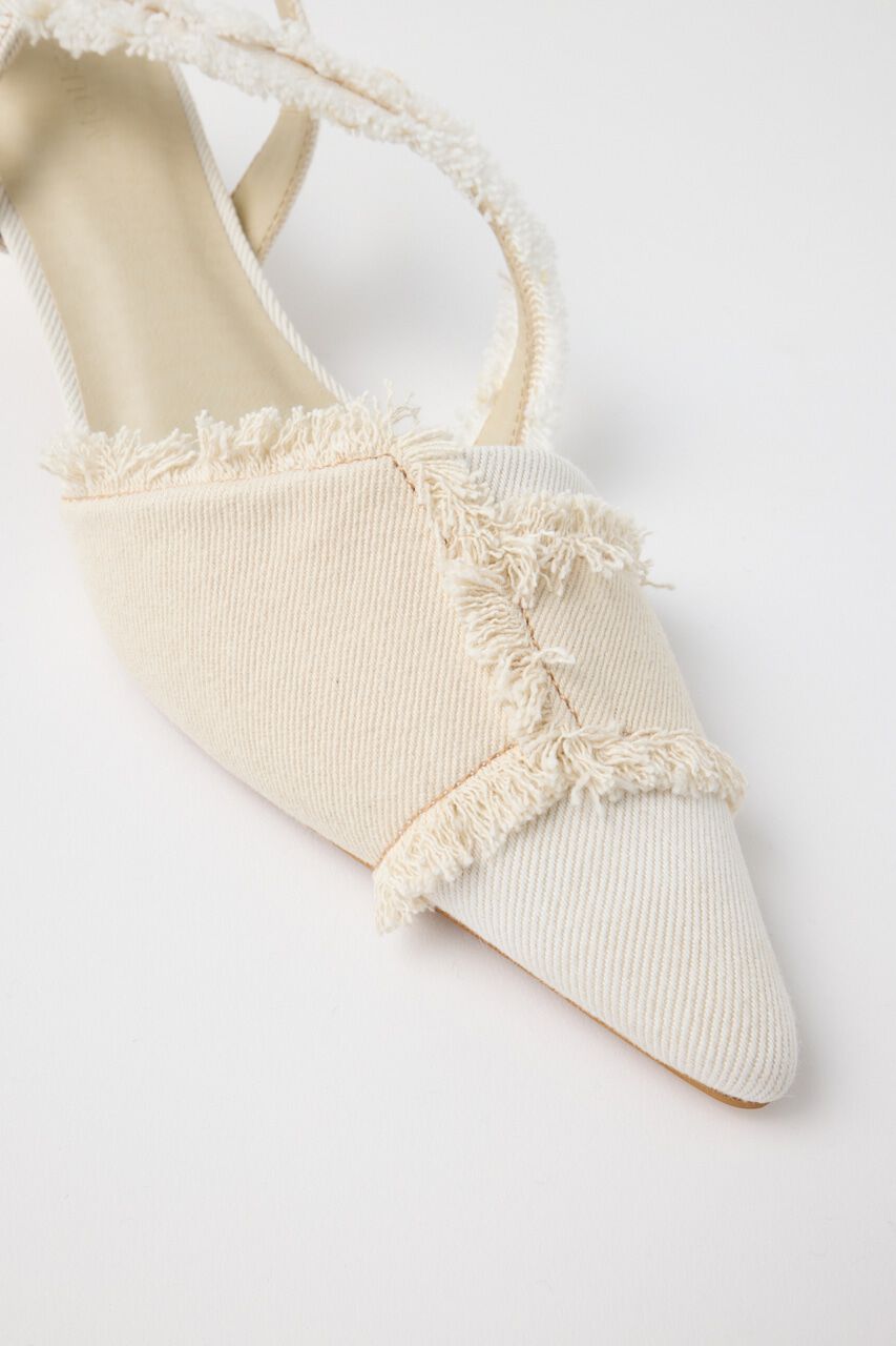 MOUSSY「REMAKE DENIM POINTY HEEL パンプス」|スリッポン|
