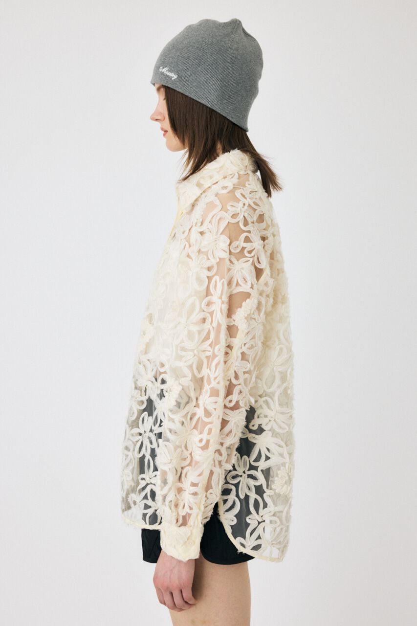 MOUSSY「RIBBON TULLE シャツ」|シャツ・ブラウス|