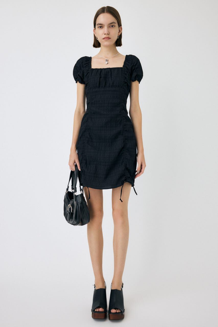 MOUSSY「GATHER RIBBON ミニドレス」|ワンピース|