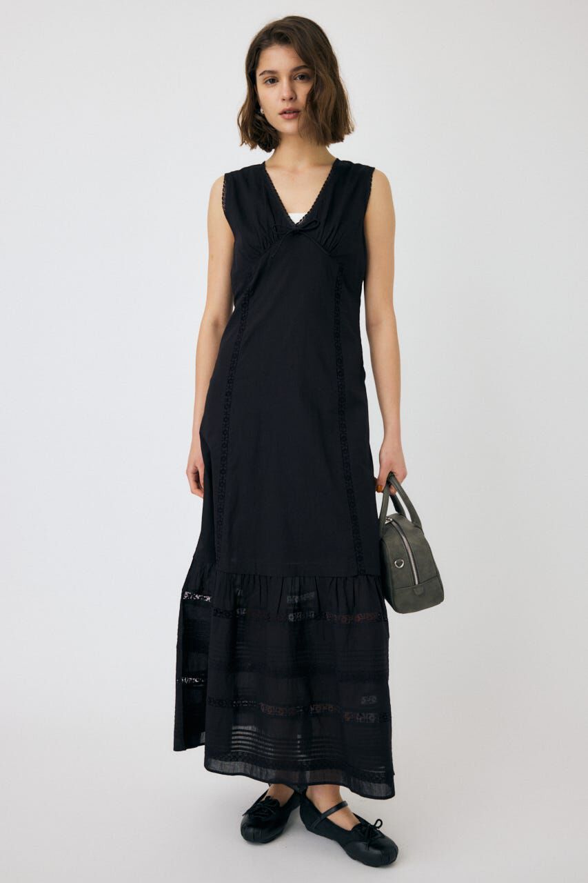 MOUSSY「LACE LONG ドレス」|ワンピース|