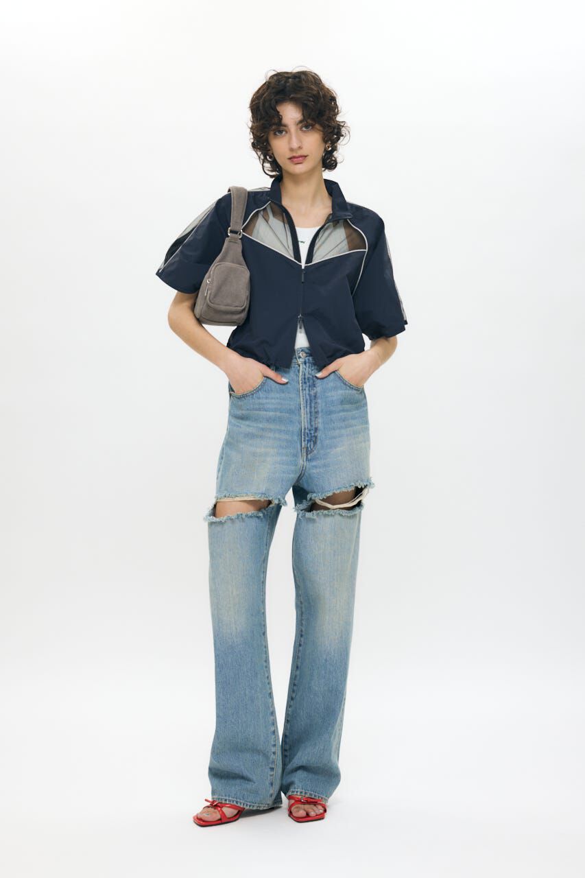 MOUSSY「PIPING HALF SLEEVE トラックジャケット」|その他|