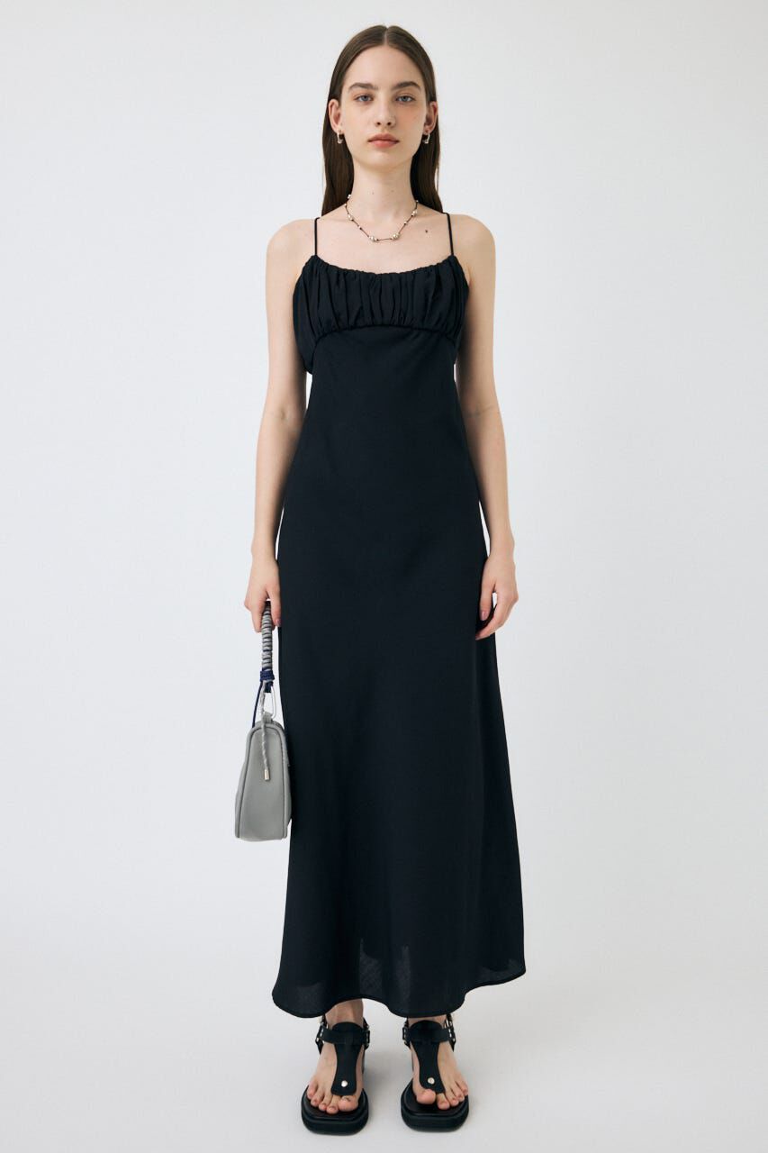 MOUSSY「DRAWSTRING STRAP SLIP ドレス」|ワンピース|