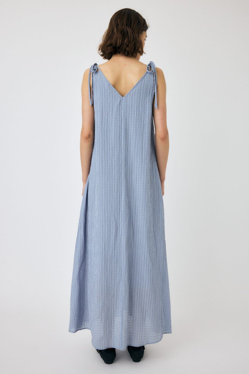 MOUSSY「SHEER GINGHAM キャミドレス」|ワンピース|