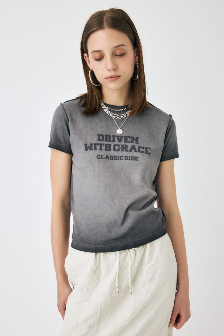 MOUSSY「BLURRED LOGO TEE」|Tシャツ・カットソー|