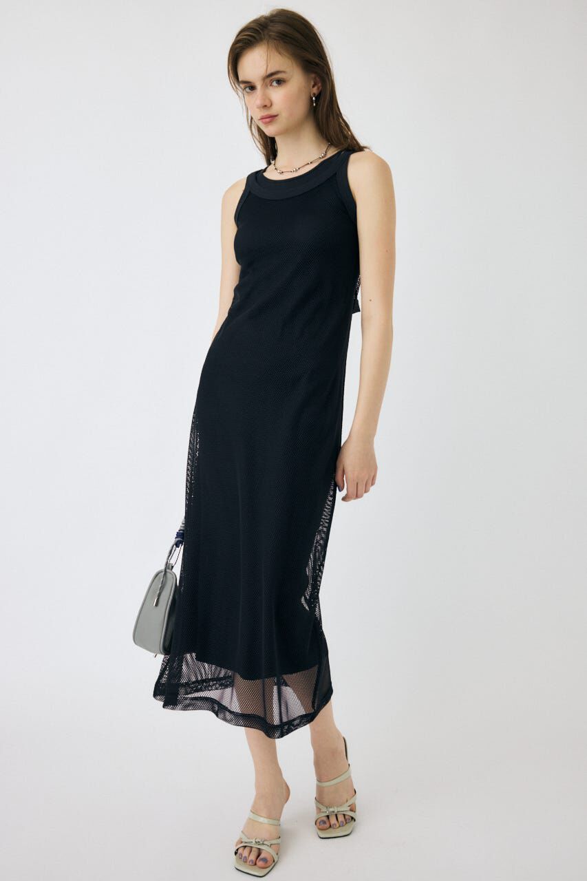 MOUSSY「MESH LAYERED ドレス」|ワンピース|