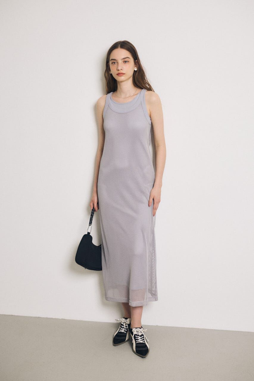 MOUSSY「MESH LAYERED ドレス」|ワンピース|