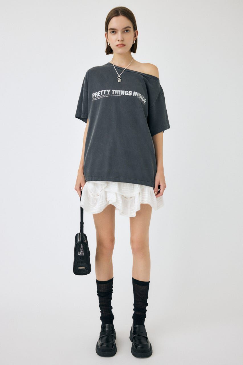 MOUSSY「DRAPE LACE MINI スカート」|スカート|