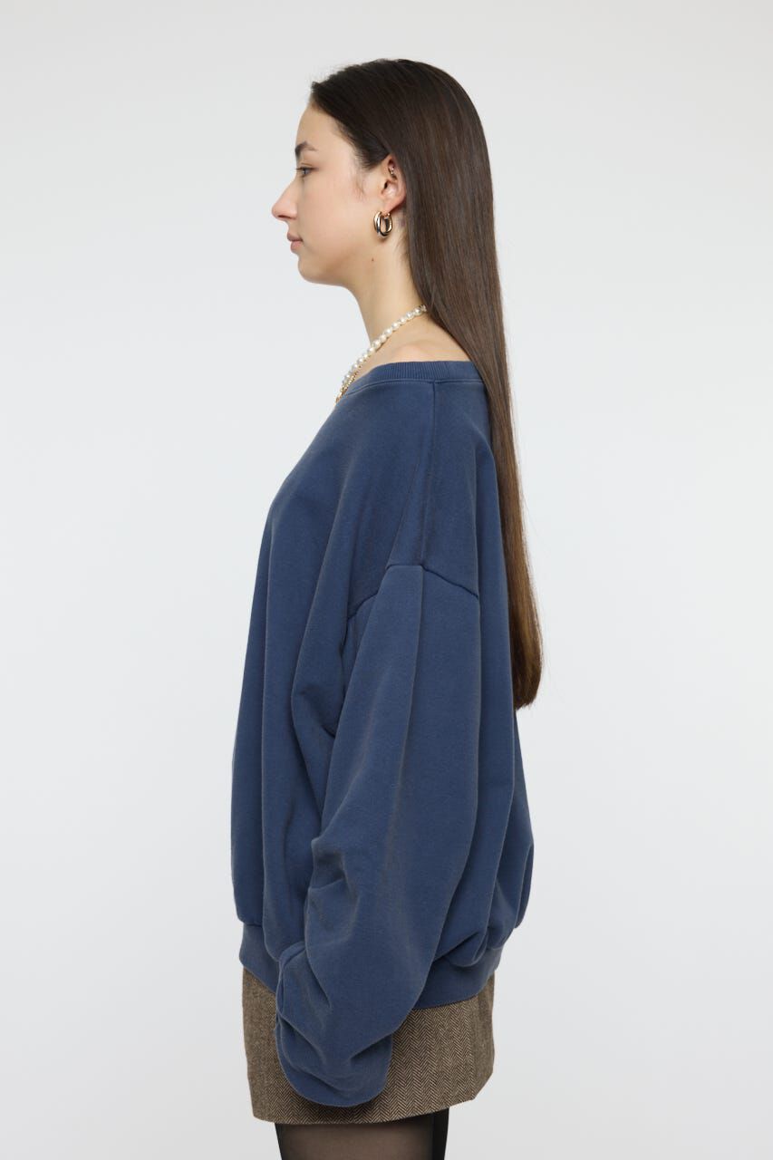 MOUSSY「WASHED OFF SHOULDER スウェット」|パーカー|