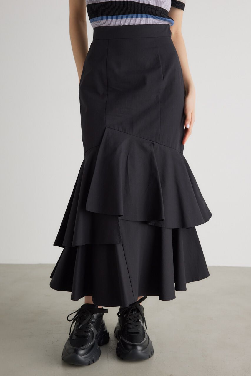 rienda「アシンメトリーレイヤードJ/WマーメイドSK」|スカート|