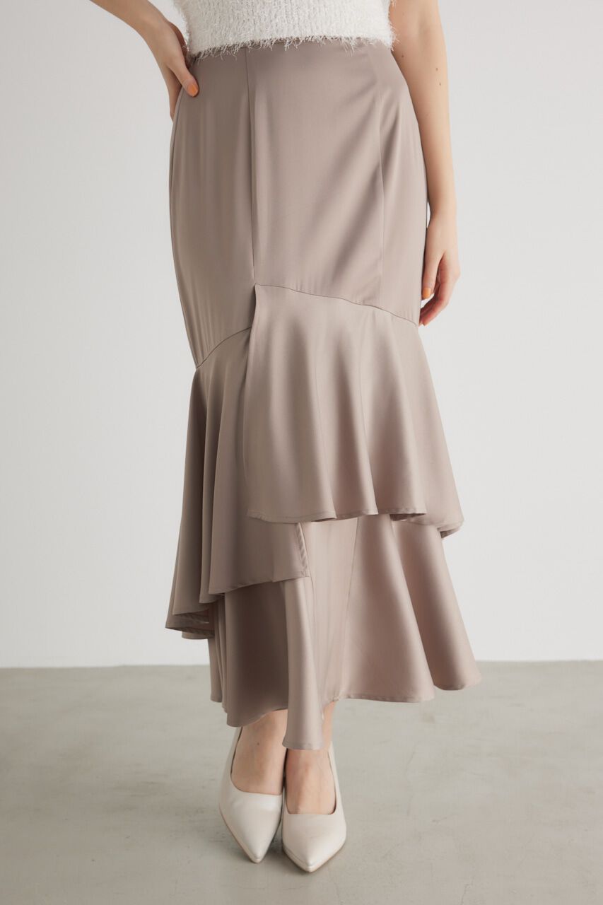 rienda「アシンメトリーレイヤードJ/WマーメイドSK」|スカート|