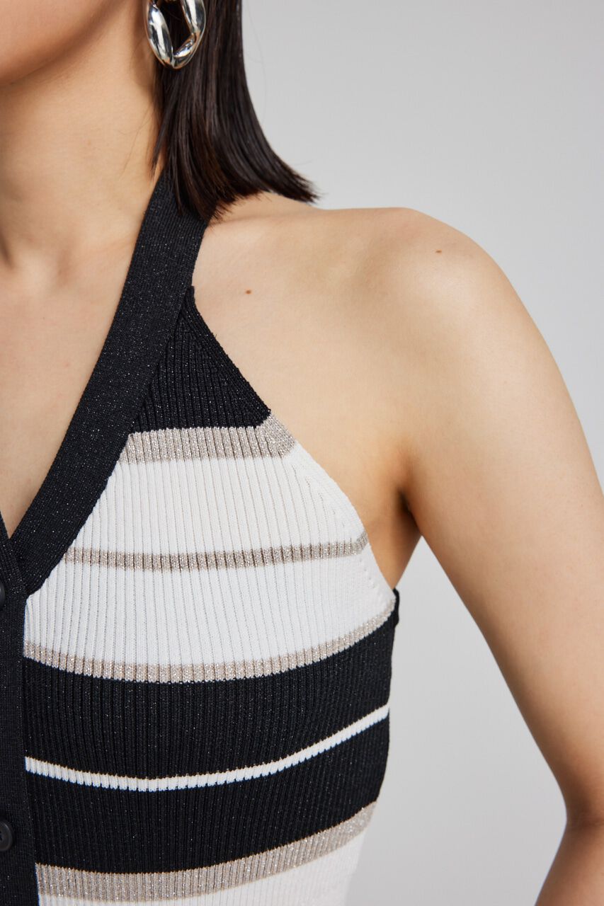 rienda「ホルターネックタイトミニニットワンピース」|ワンピース|