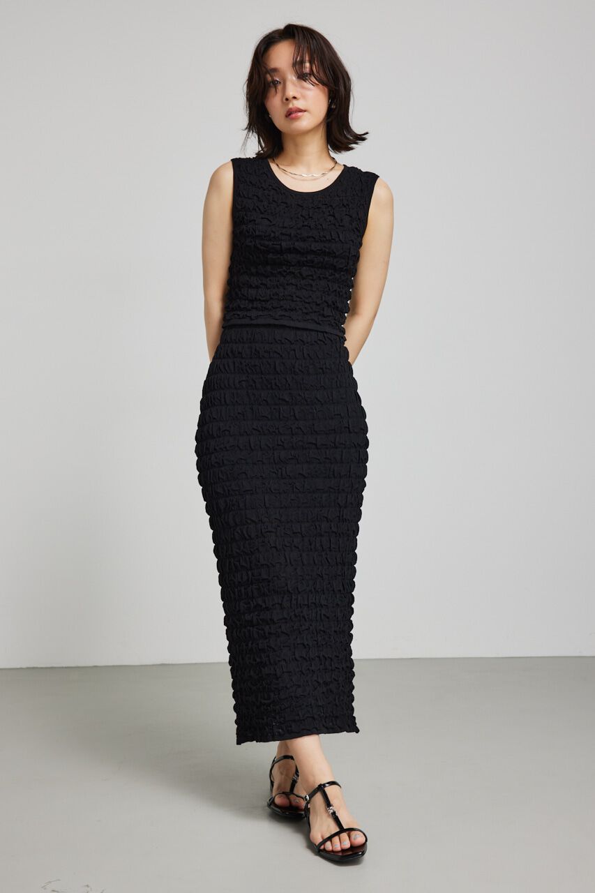 rienda「ポップコーンニットトップス」|タンクトップ|