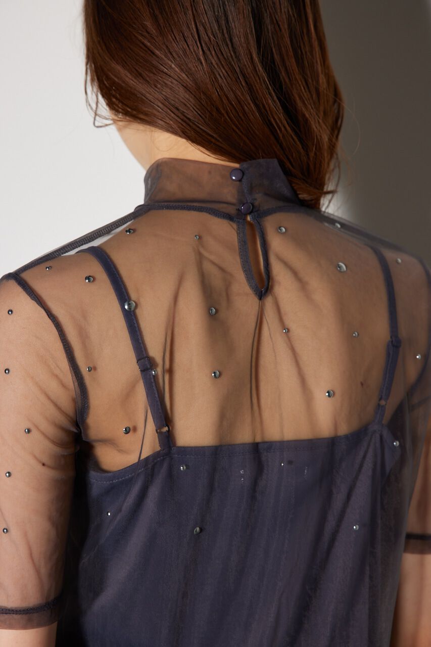 rienda「メタルボールシアートップス」|Tシャツ・カットソー|