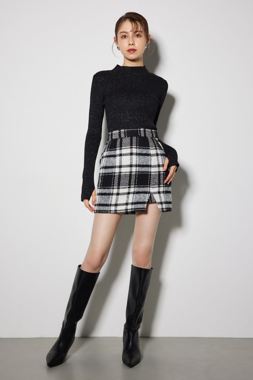 rienda「スリットジャストウエストスコショートパンツ」|スカート|