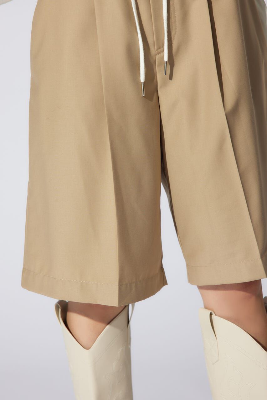 rienda「レイヤードパターンジャストウエストハーフパンツ」|その他|