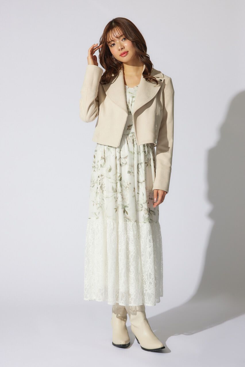 rienda「フェイクスエードライダースジャケット」|その他|