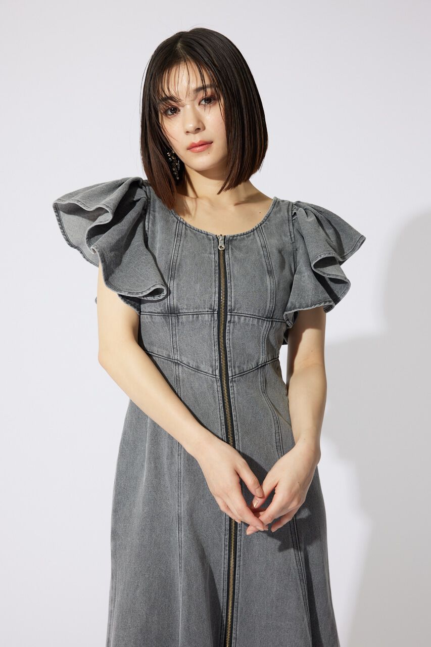 rienda「フリルスリーブマーメイドワンピース」|ワンピース|